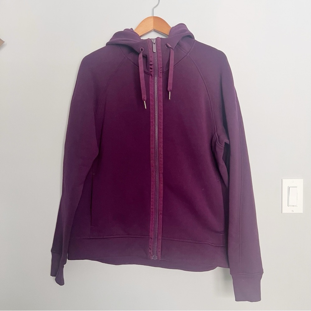 Lululemon Kick The Cold Hoodie Darkest Magenta Size 12